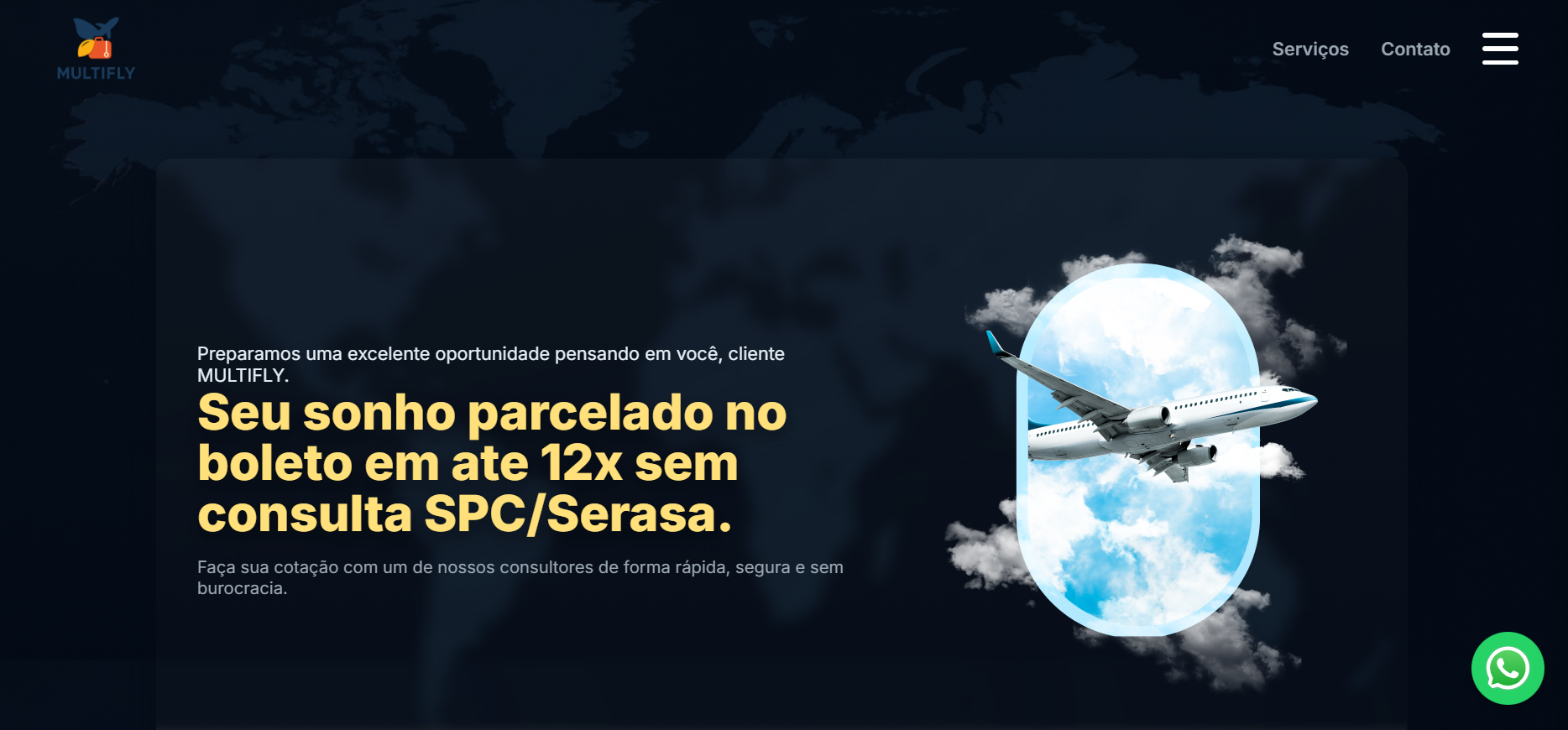 Capa do projeto MULTIFLY Viagens